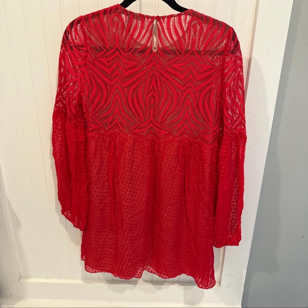 BCBGMaxAzria Scarlet Lace Mini Dress